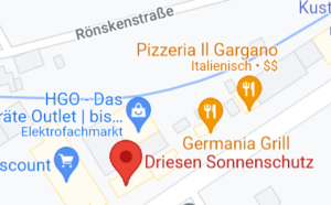 Anfahrt Schattenplätze Voerde